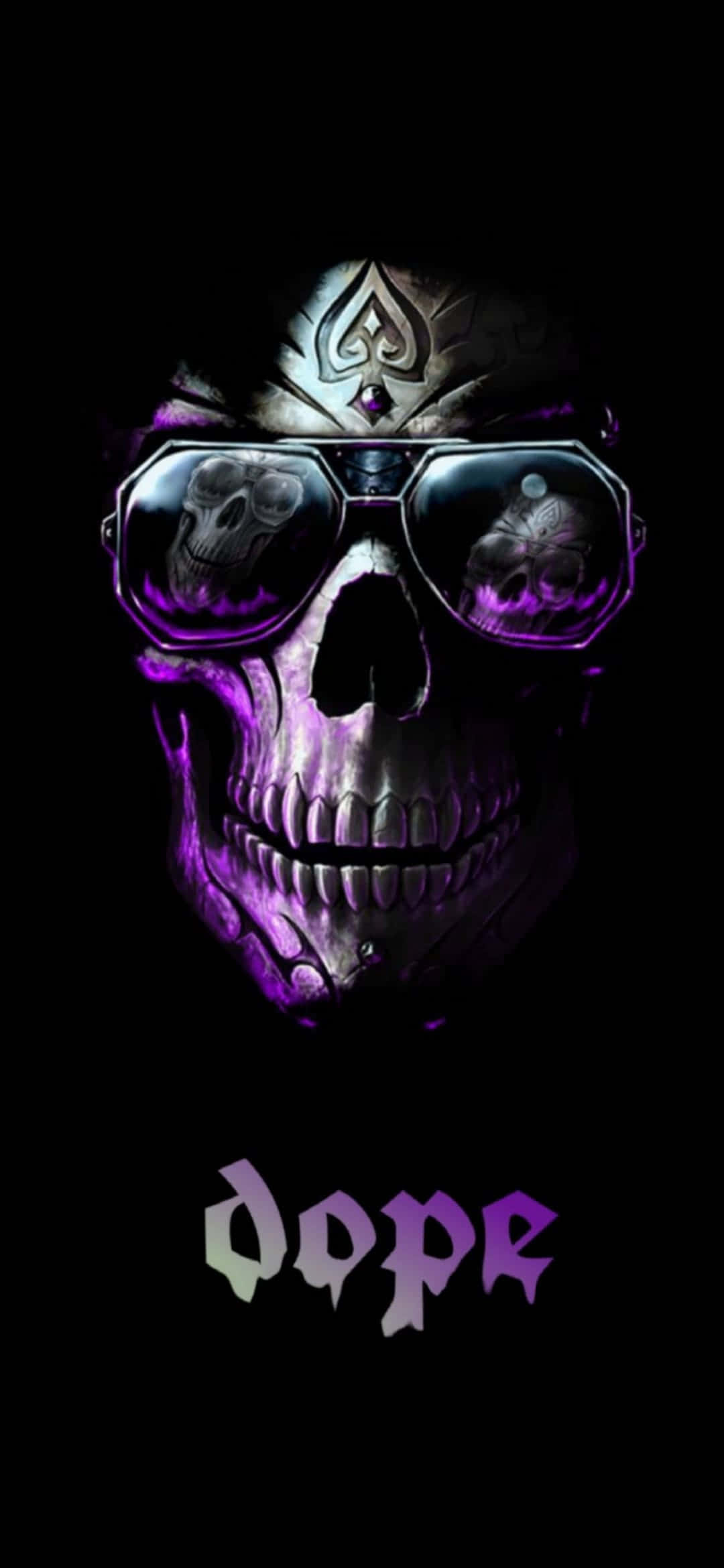 Dope Ps4, skull, aviator sunglasses, Full HD Phone Wallpaper