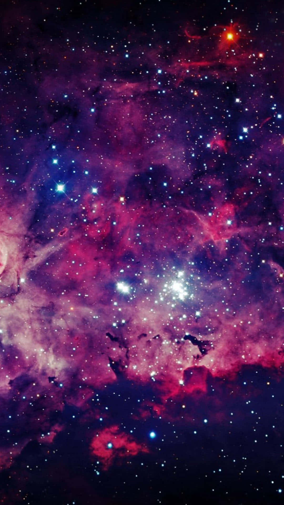 Dope Tumblr iPhone, starry Universe, magenta, Full HD Phone Wallpaper