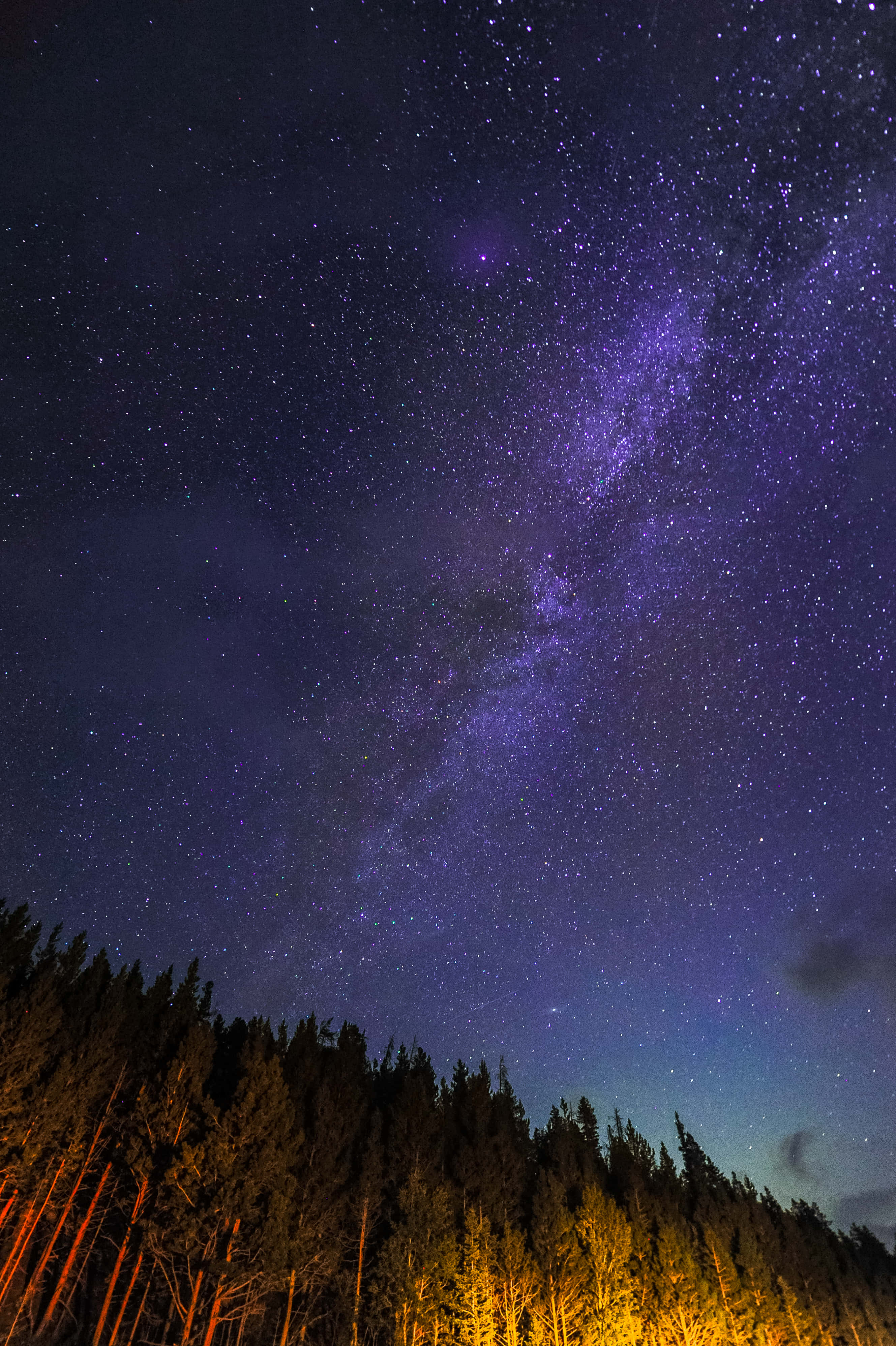 Dope Tumblr iPhone, Night Sky, purple Milky Way, 4K Phone Wallpaper