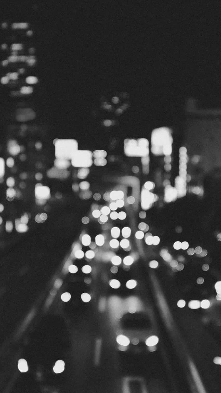 Dope, black and white, city lights, HD Phone Wallpaper