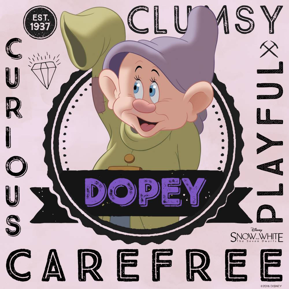Dopey, green outfit, purple hat, SD Desktop Wallpaper