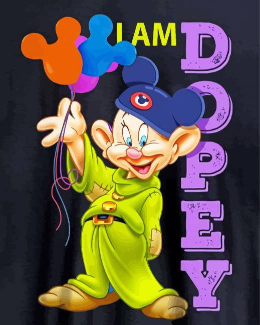 Dopey, Mickey hat, green outfit, SD Phone Wallpaper