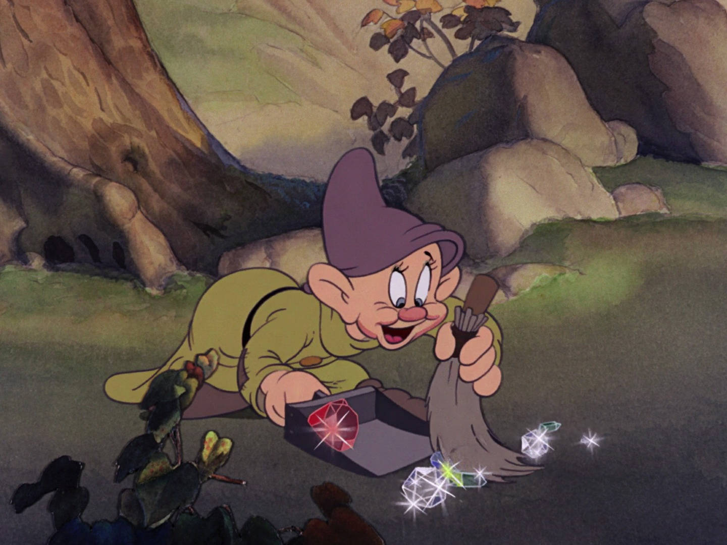 Dopey, dwarf, purple hat, HD Desktop Wallpaper