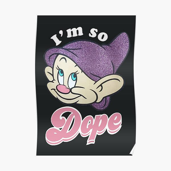 Dopey, glittery purple hat, pink lips, SD Desktop Wallpaper