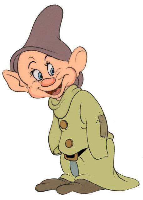 Dopey, purple hat, green coat, SD Phone Wallpaper