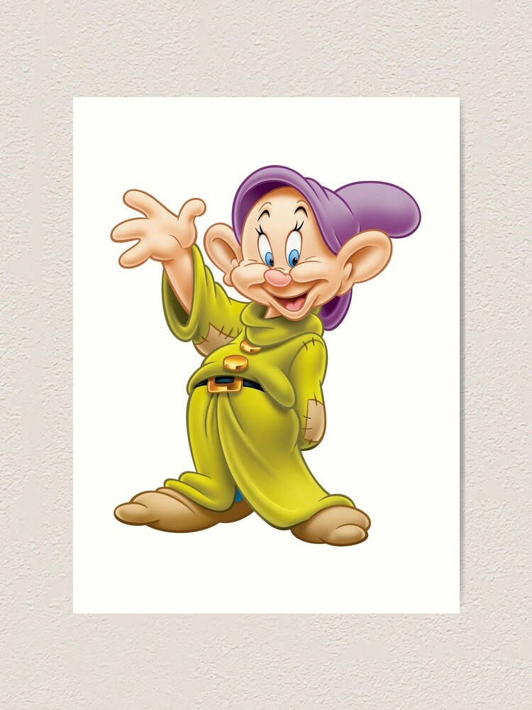 Dopey, green tunic, purple hat, SD Phone Wallpaper