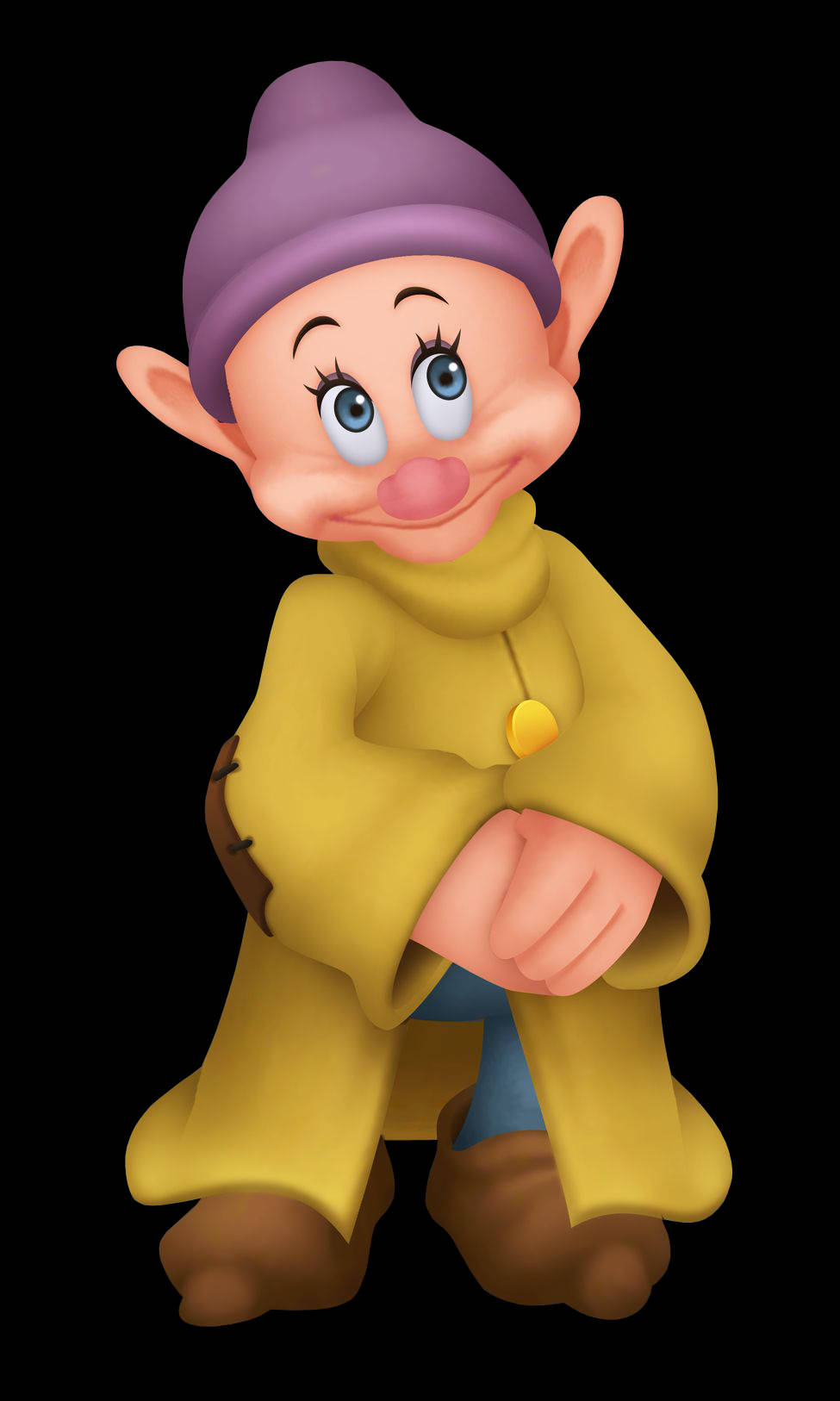 Dopey, dwarf, yellow coat, HD Phone Wallpaper