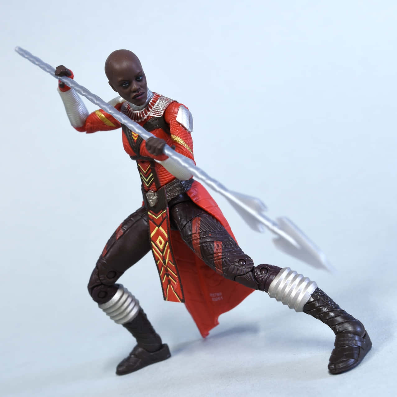 Dora Milaje, red and black armor, silver spear, SD Desktop Wallpaper