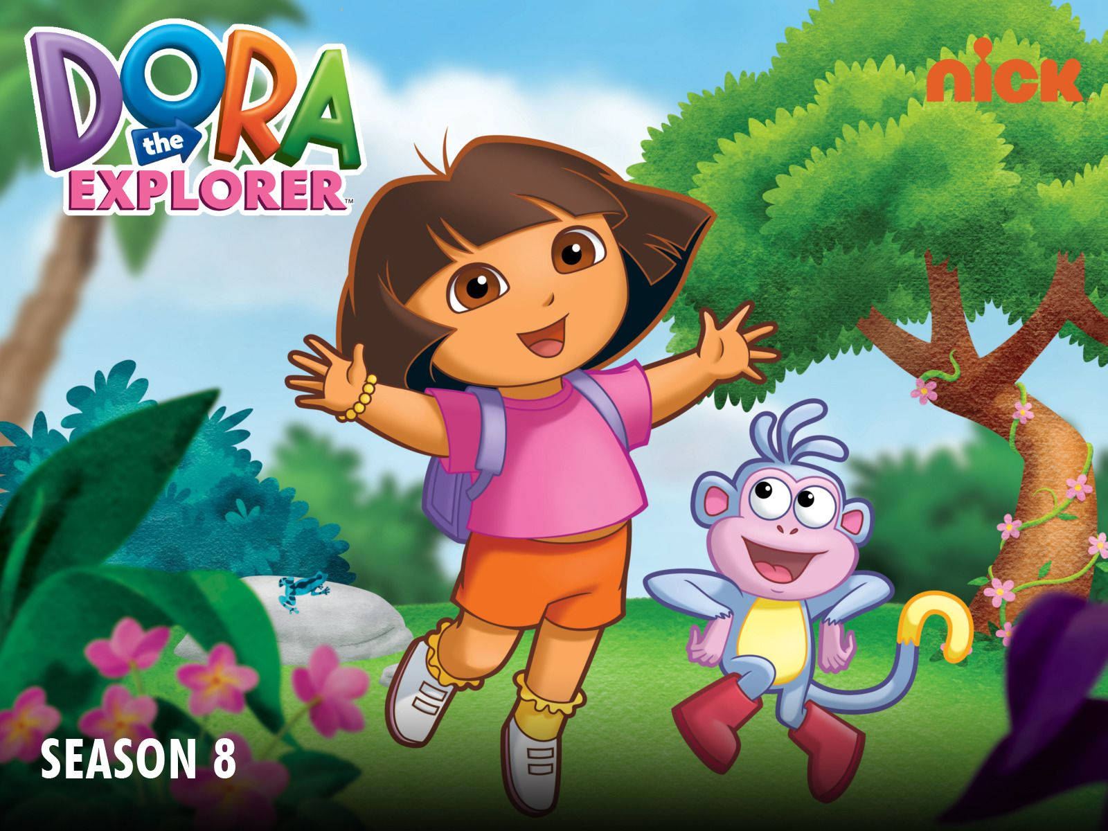 Dora The Explorer, Boots, jungle, HD Desktop Wallpaper