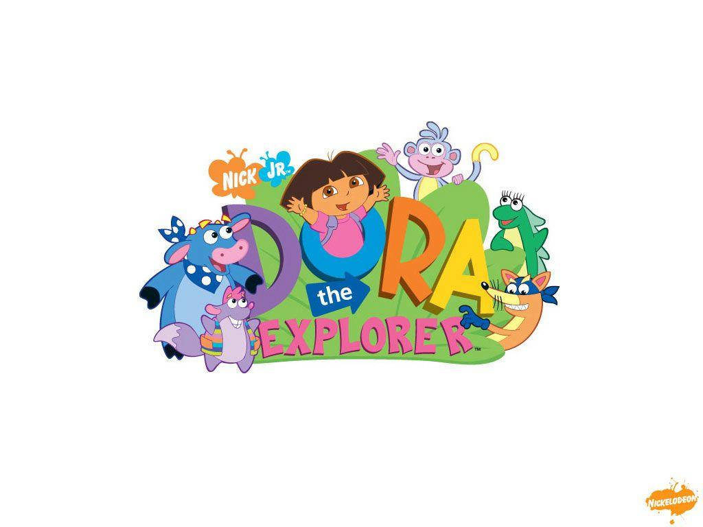 Dora The Explorer, friends, logo, SD Desktop Wallpaper