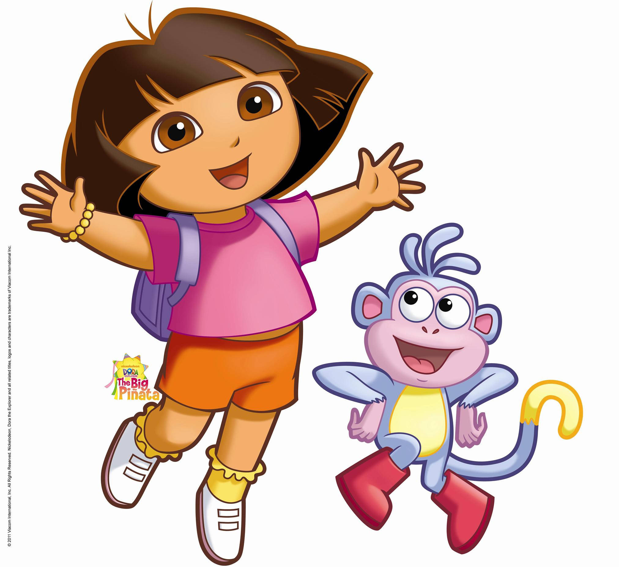 Dora The Explorer, Boots, monkey friend, Full HD Desktop Wallpaper