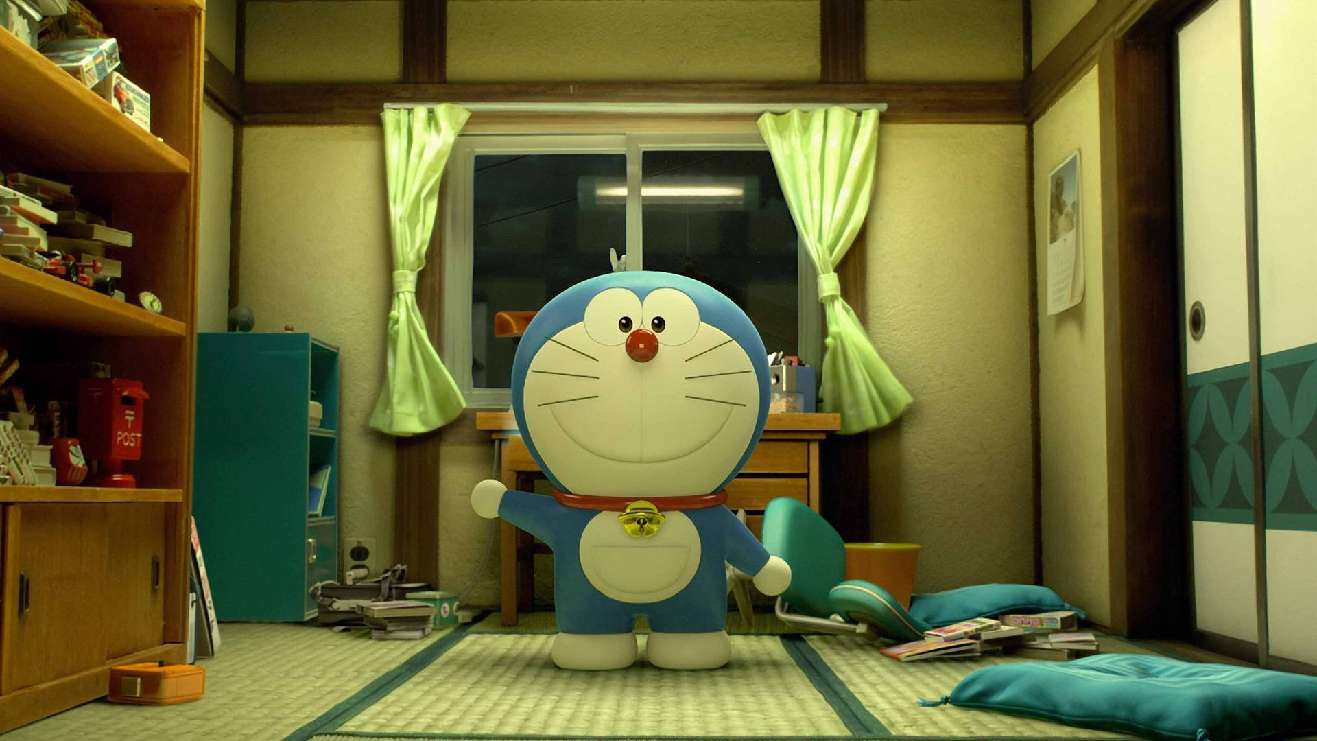 Doraemon, 3d, Japanese room, Full HD Desktop Wallpaper