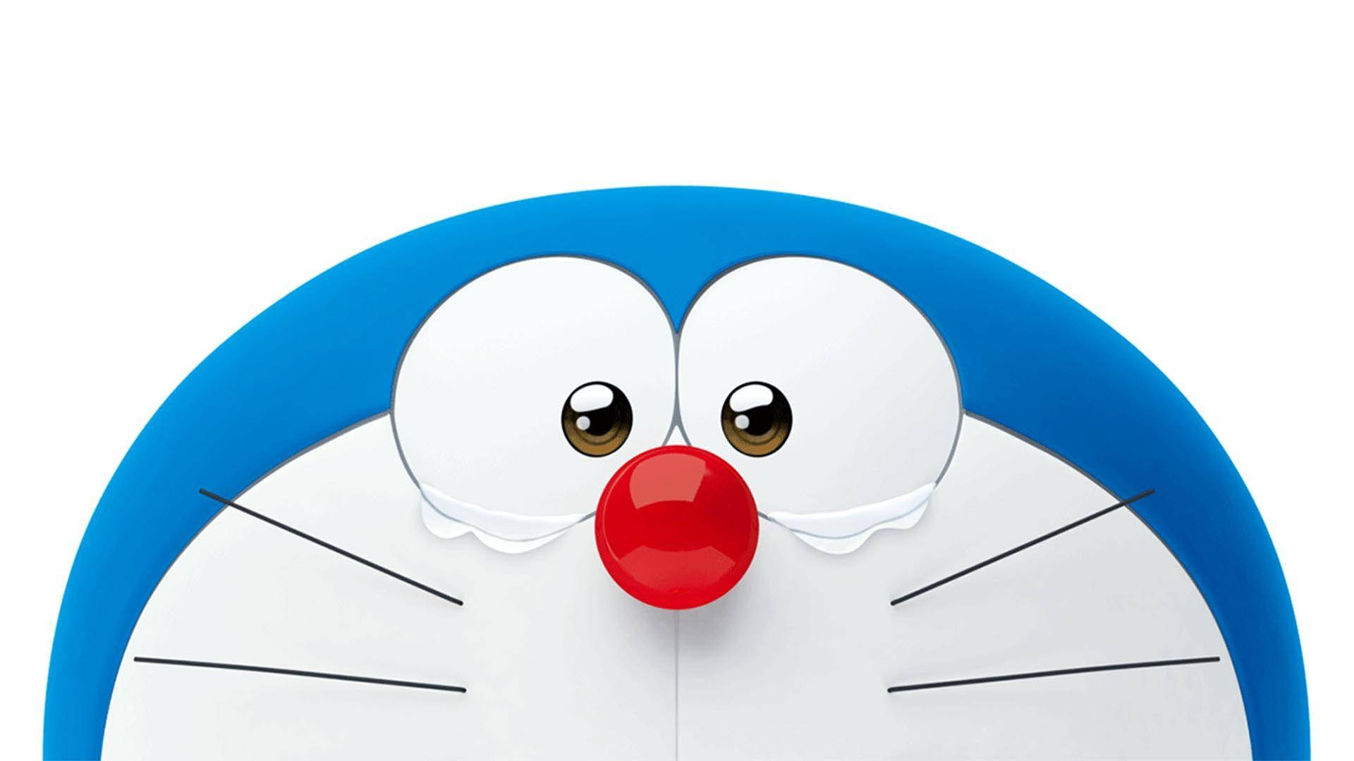 Doraemon 3d, blue head, large round eyes, Full HD Desktop Wallpaper
