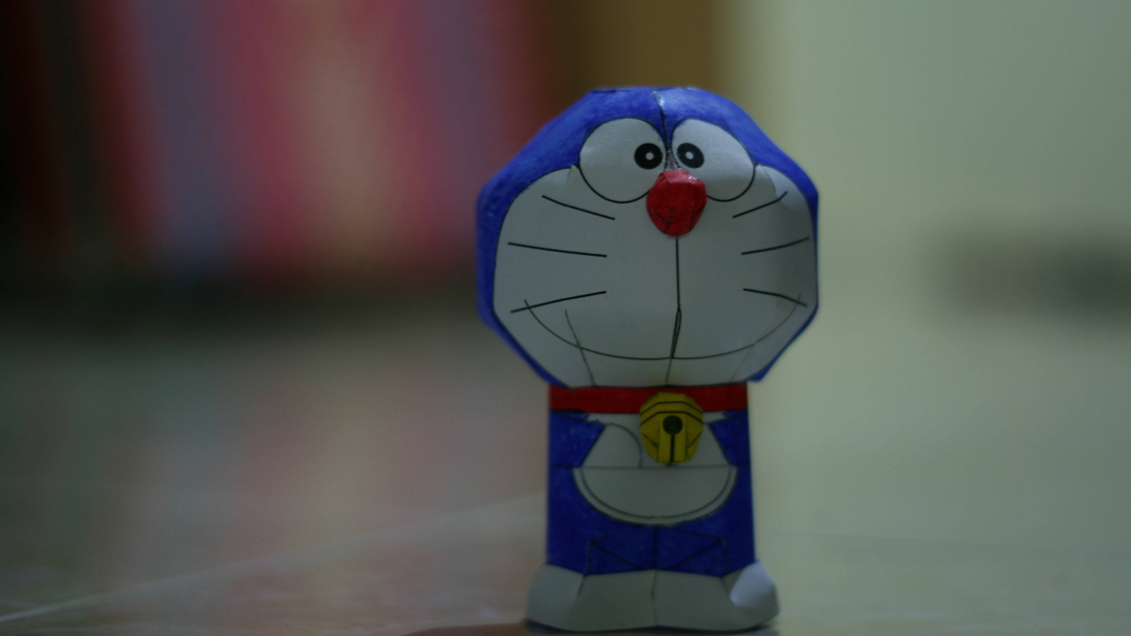 Doraemon, paper toy, 4K, 4K Desktop Wallpaper