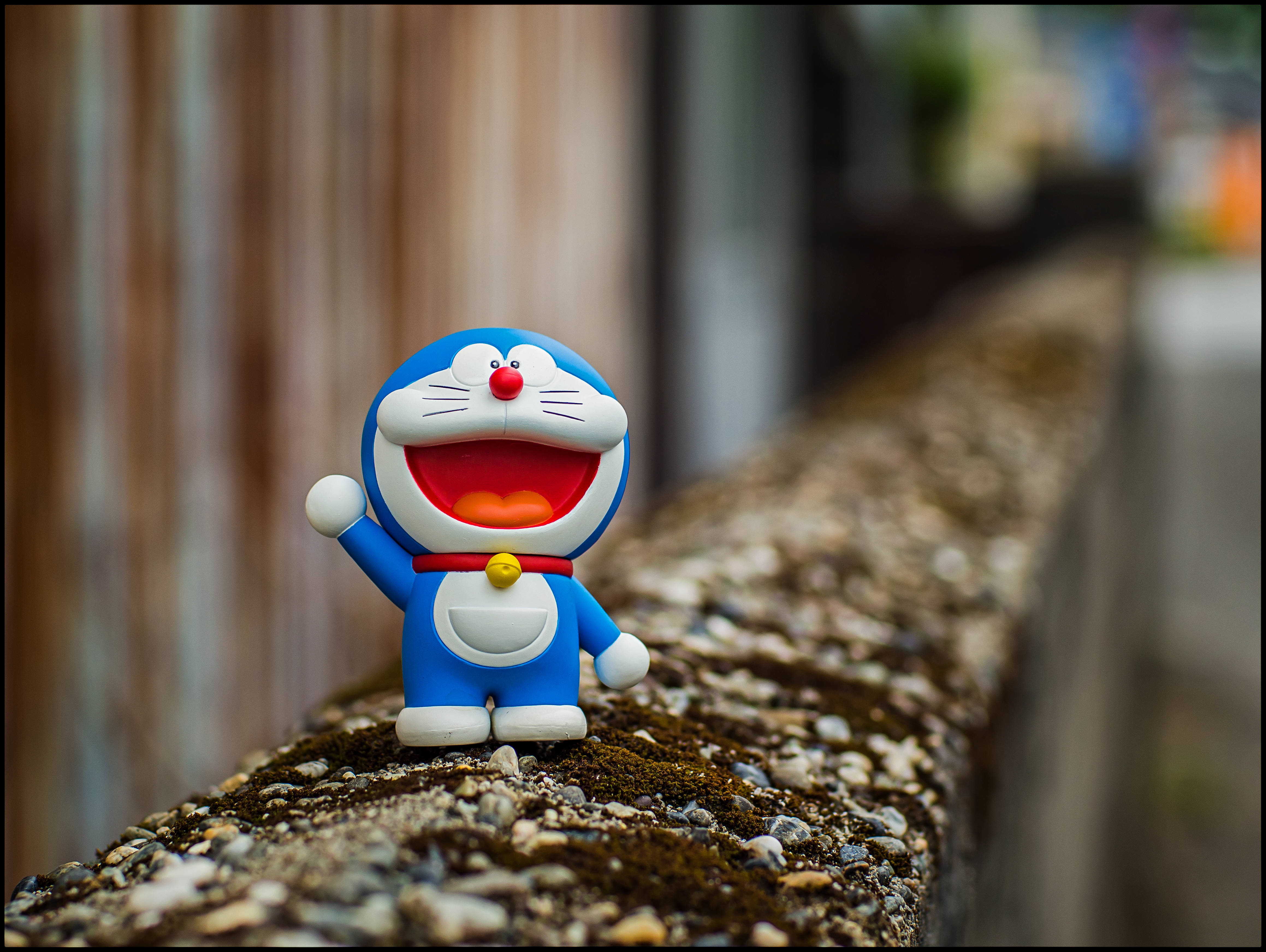 Doraemon, 4K, blue, 4K Desktop Wallpaper
