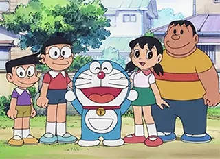Doraemon, friends, class picture, SD Desktop Wallpaper
