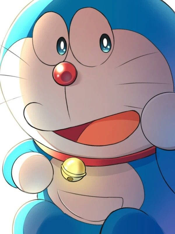 Doraemon, blue robotic cat, big eyes, SD Phone Wallpaper