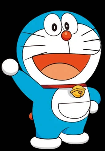 Doraemon, blue robotic cat, red nose, SD Phone Wallpaper