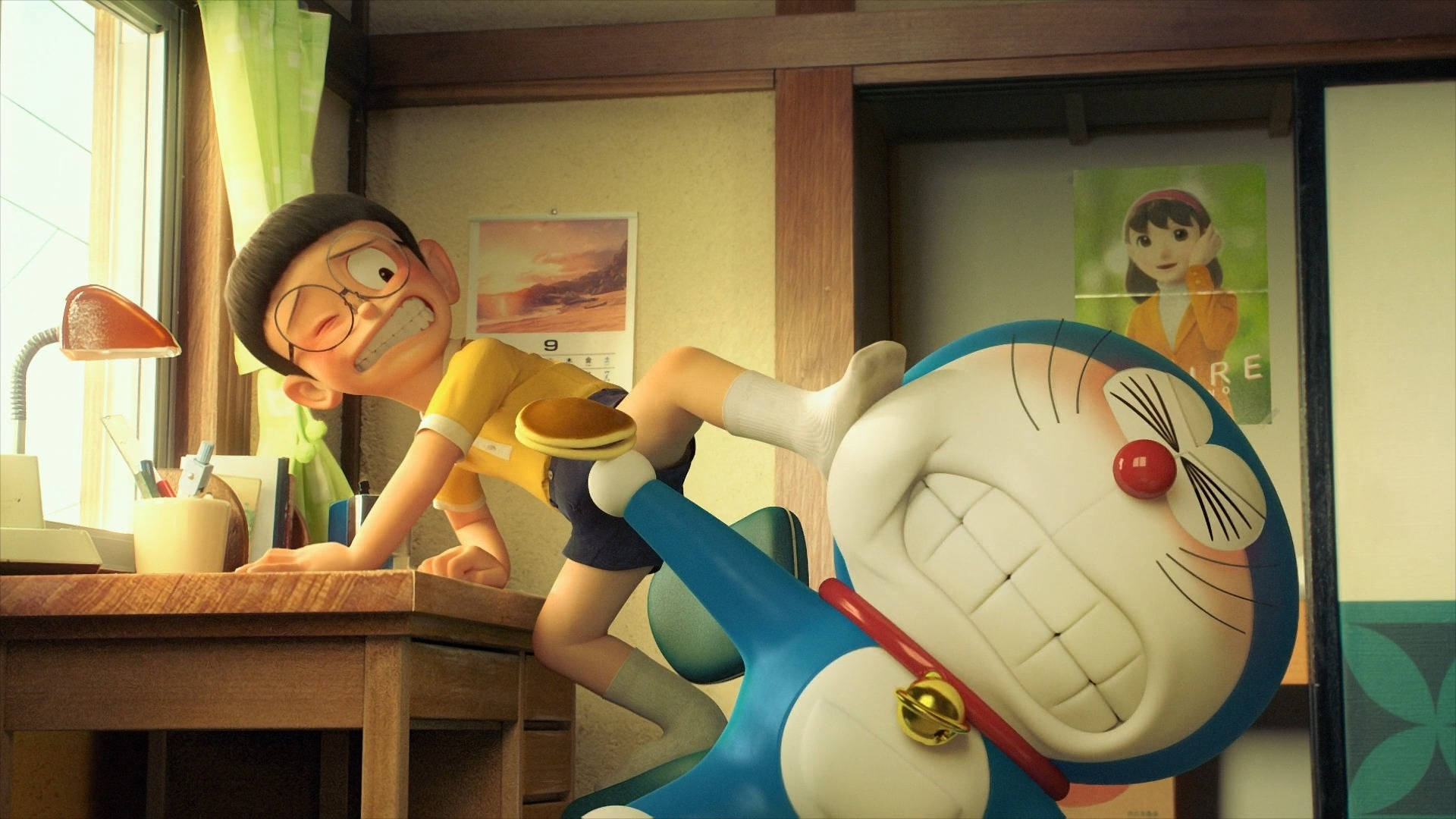 Nobita, Doraemon, 3D, Full HD Desktop Wallpaper