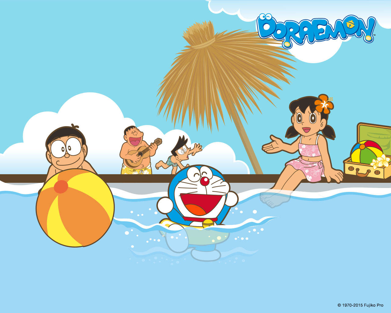 Doraemon, Nobita, summer vacation, HD Desktop Wallpaper