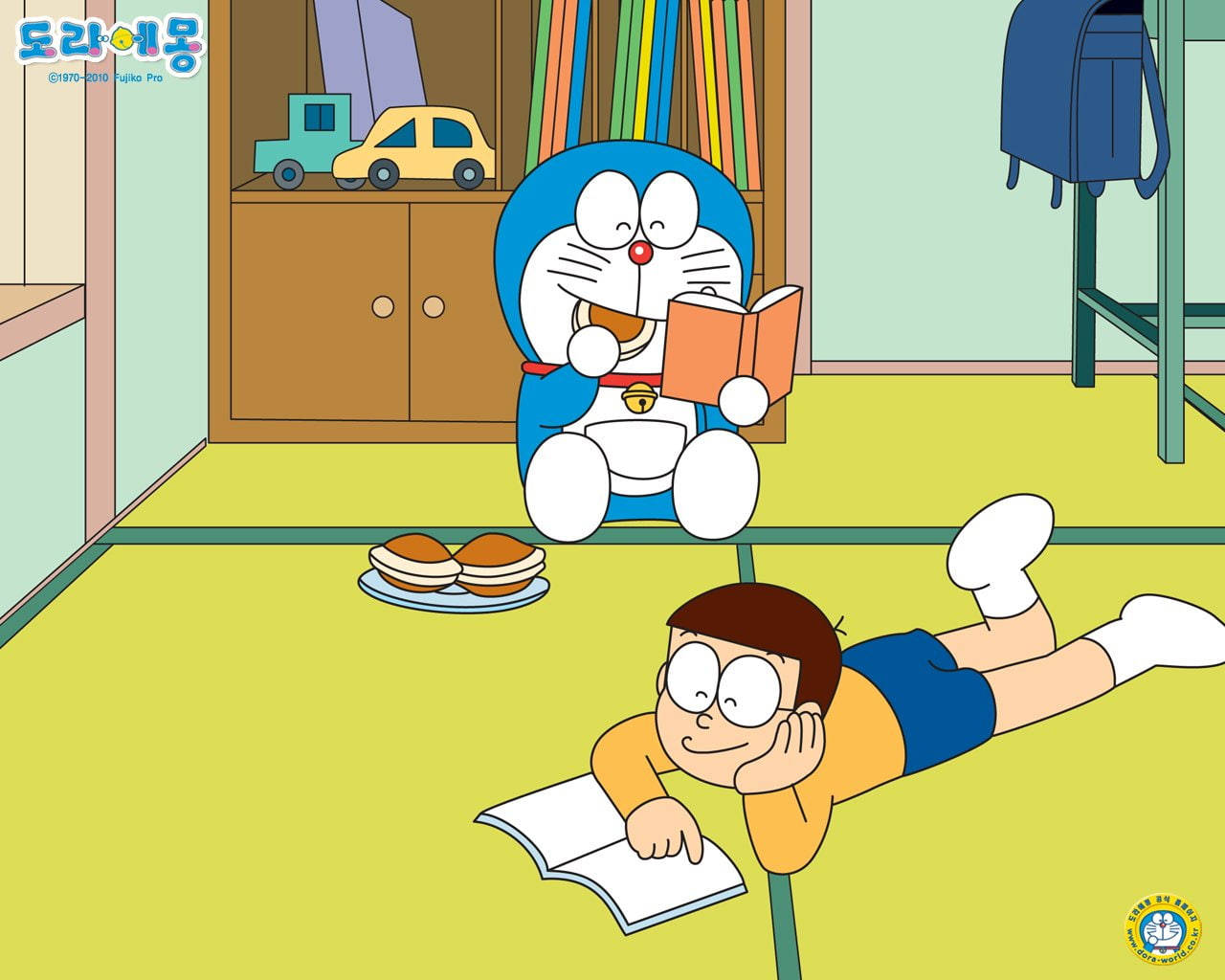 Doraemon, Nobita, cozy room, HD Desktop Wallpaper