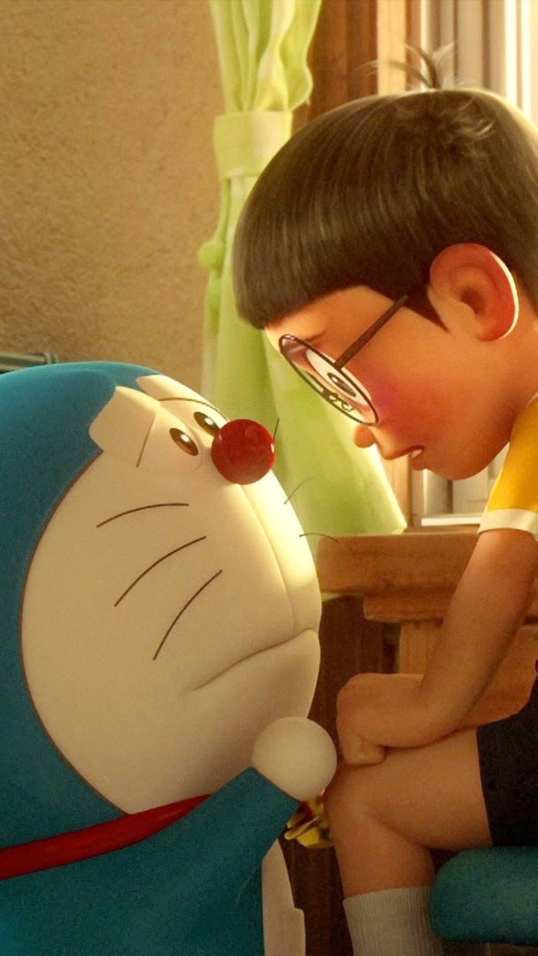 Nobita, Doraemon, glasses, Full HD Phone Wallpaper