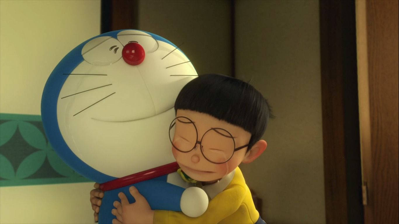 Nobita, Doraemon, blue robotic cat, HD Desktop Wallpaper