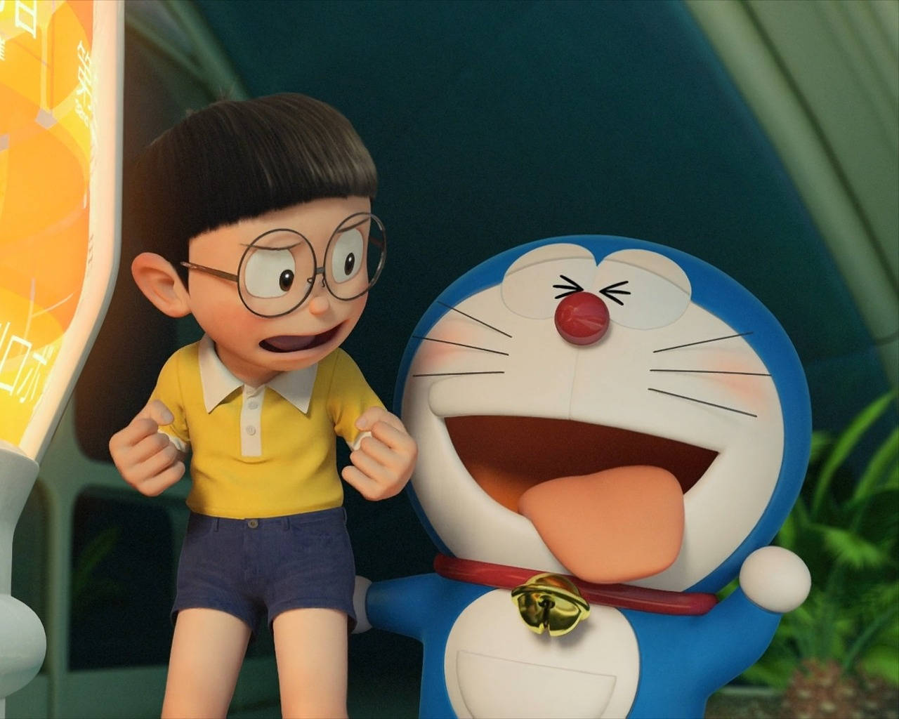 Doraemon, Nobita, blue robot cat, HD Desktop Wallpaper