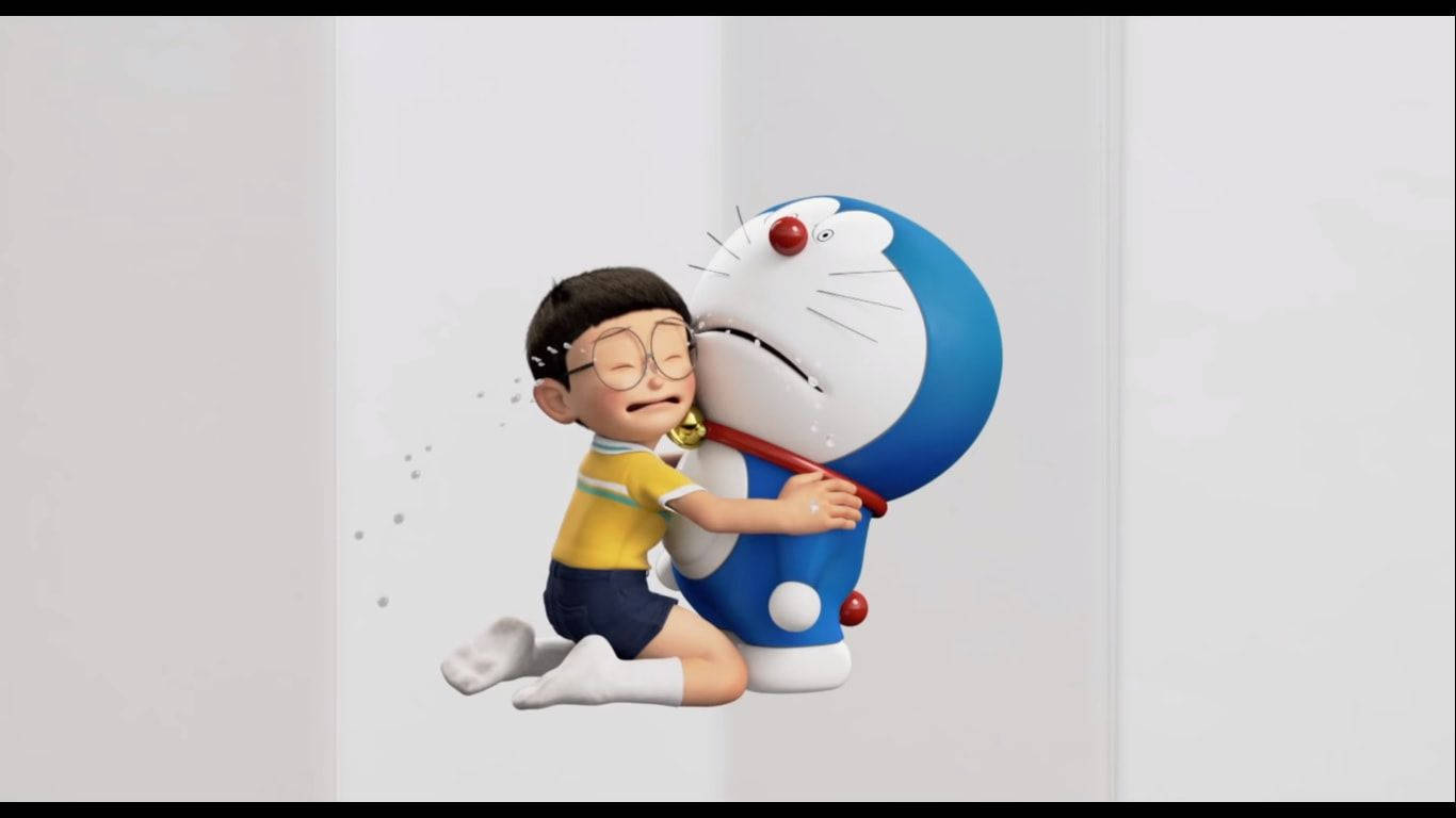 Doraemon, Nobita, blue robotic cat, HD Desktop Wallpaper