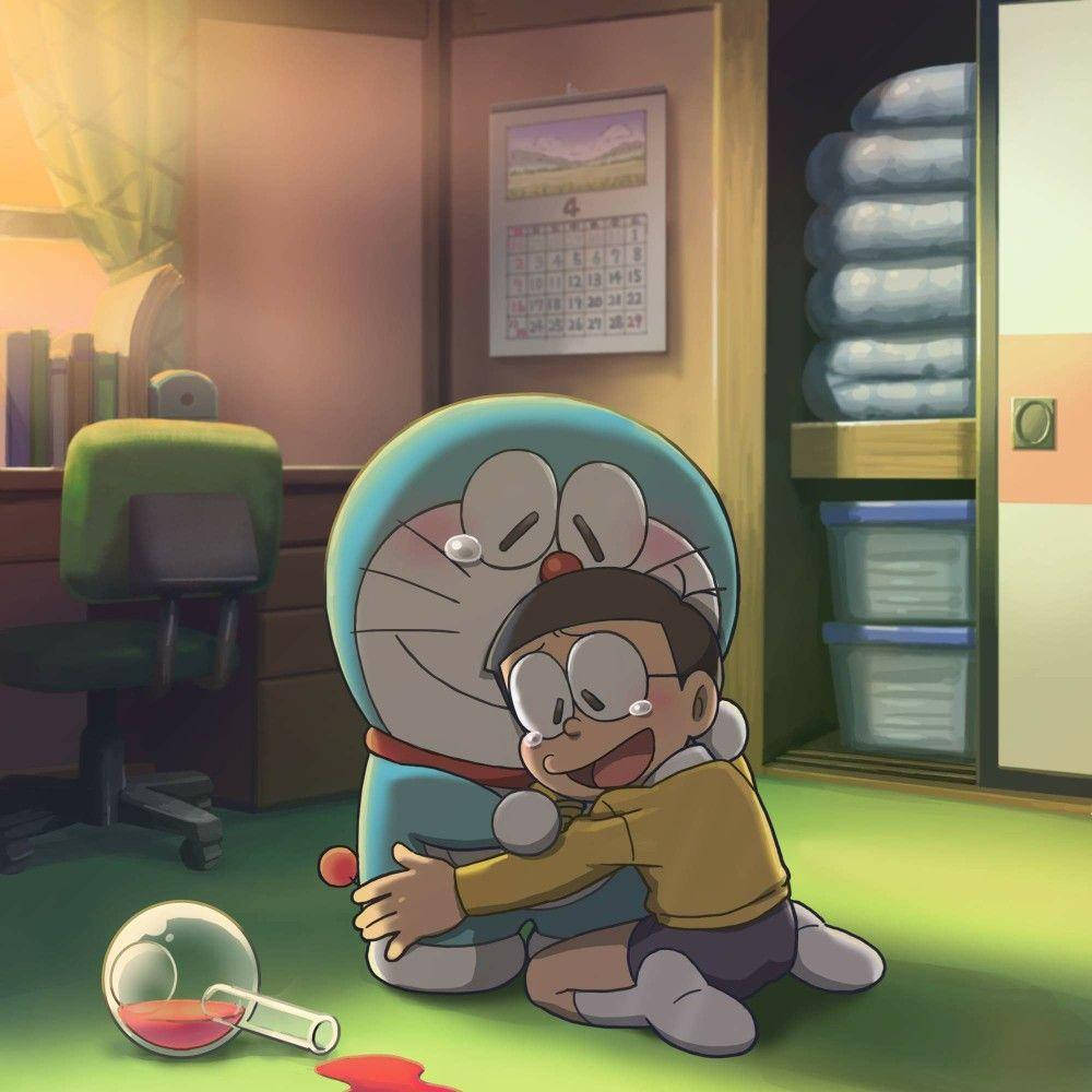 Nobita, Doraemon, blue robotic cat, SD Desktop Wallpaper