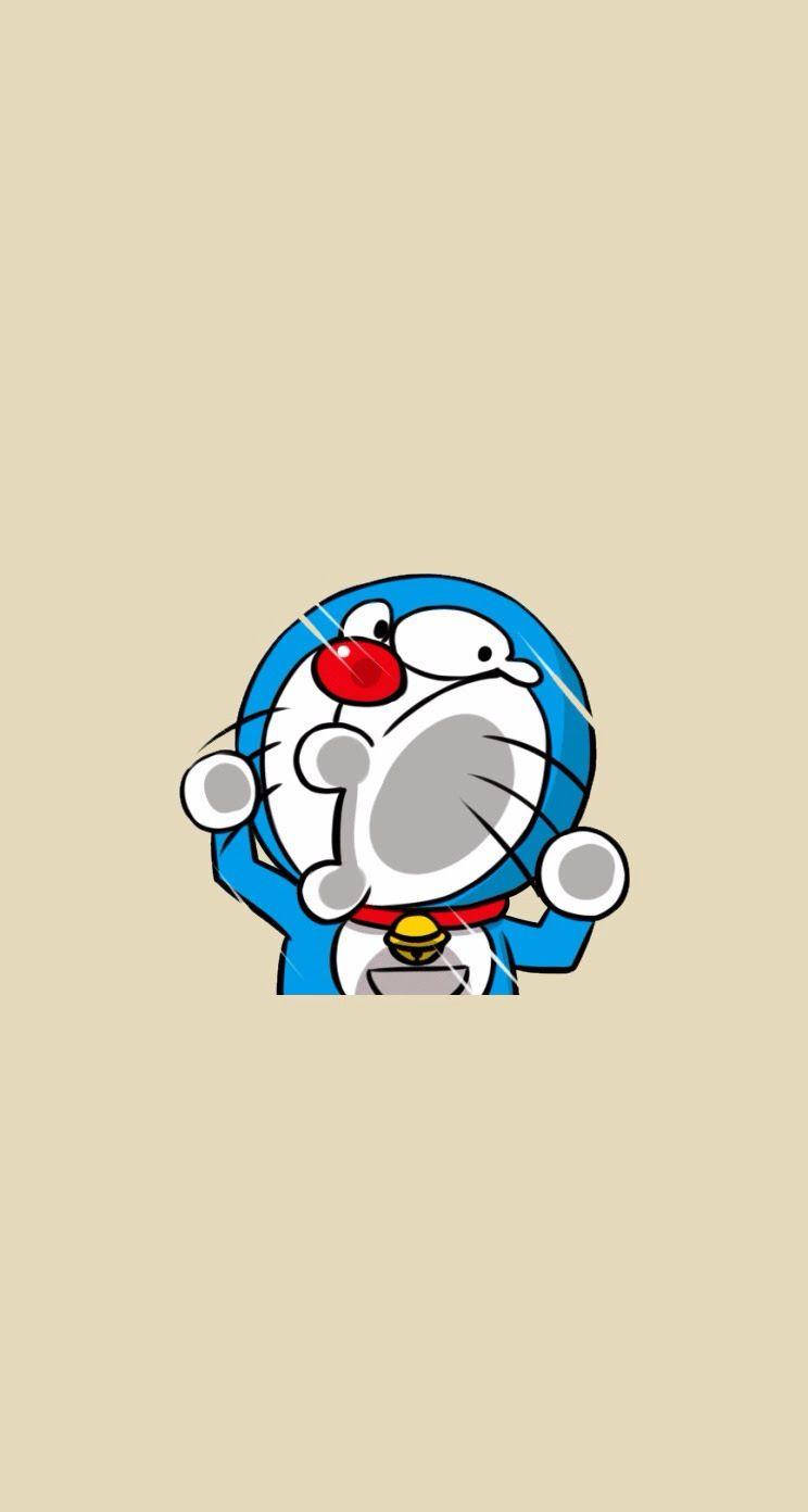 Doraemon, iPhone, blue body, HD Phone Wallpaper