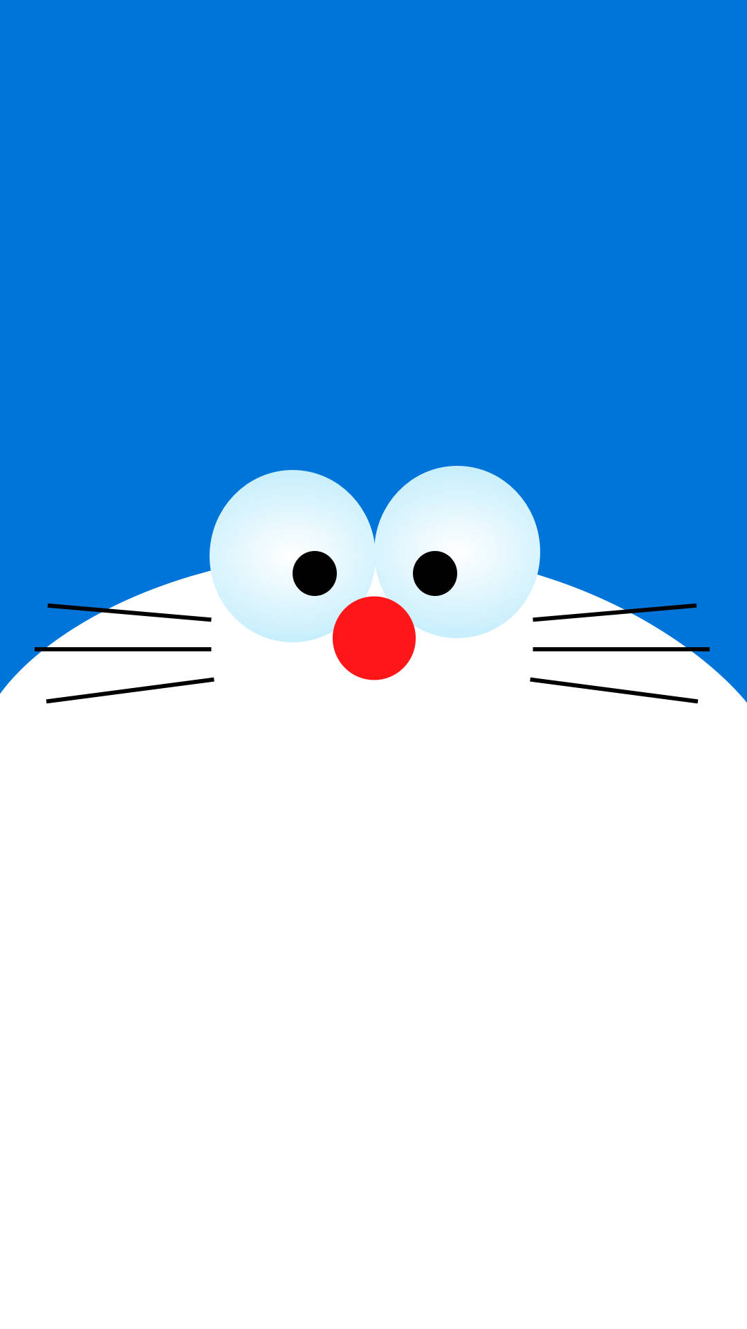Doraemon, iPhone, minimalist, Full HD Phone Wallpaper
