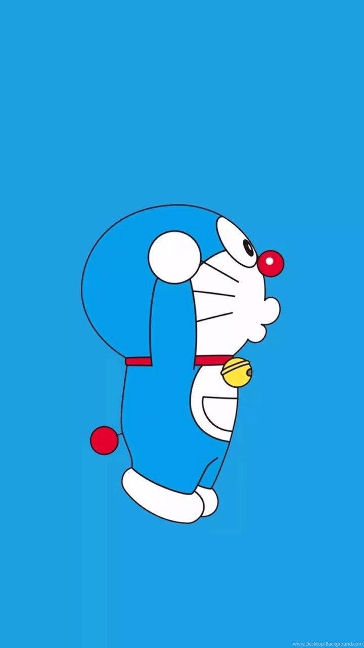Doraemon, iPhone, blue body, HD Phone Wallpaper