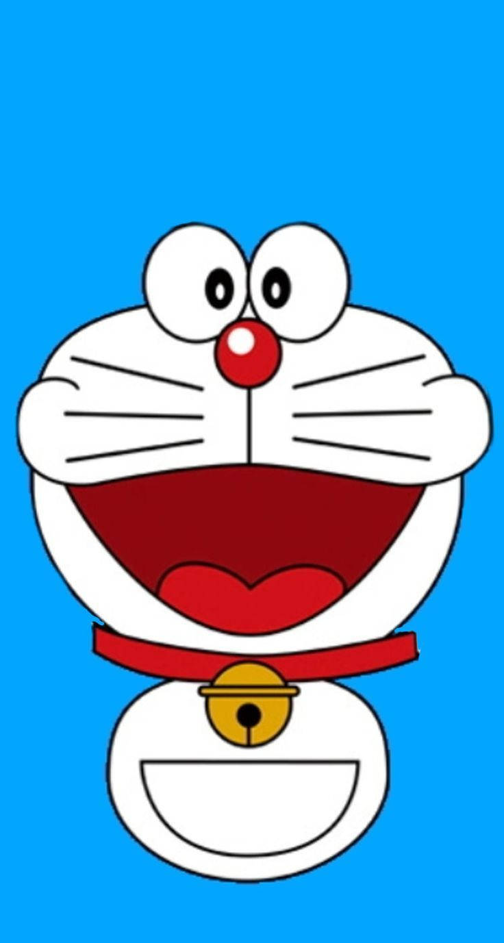 Doraemon, iPhone, red nose, HD Phone Wallpaper