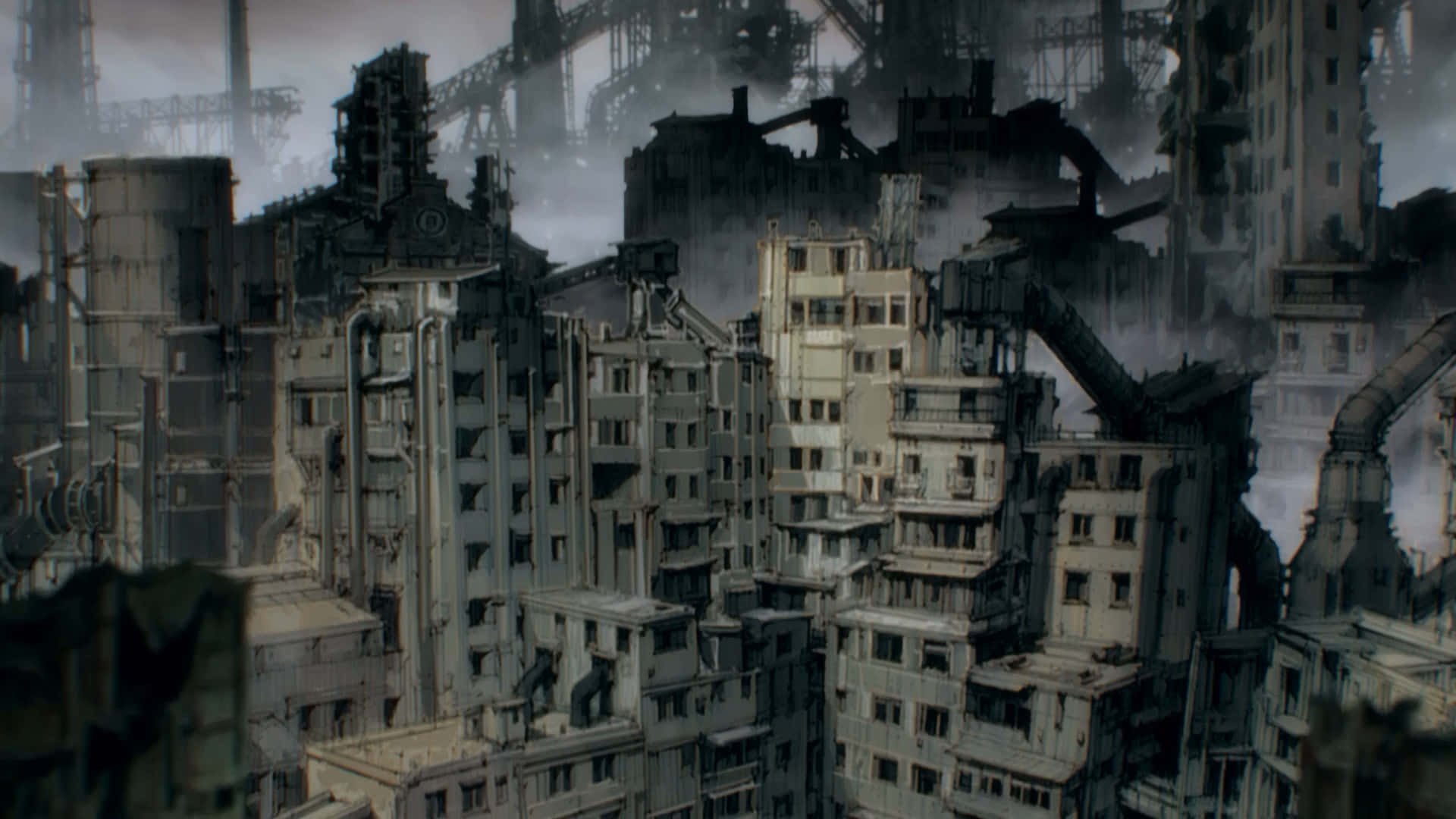 Dorohedoro, smoke, crumbling, Full HD Desktop Wallpaper