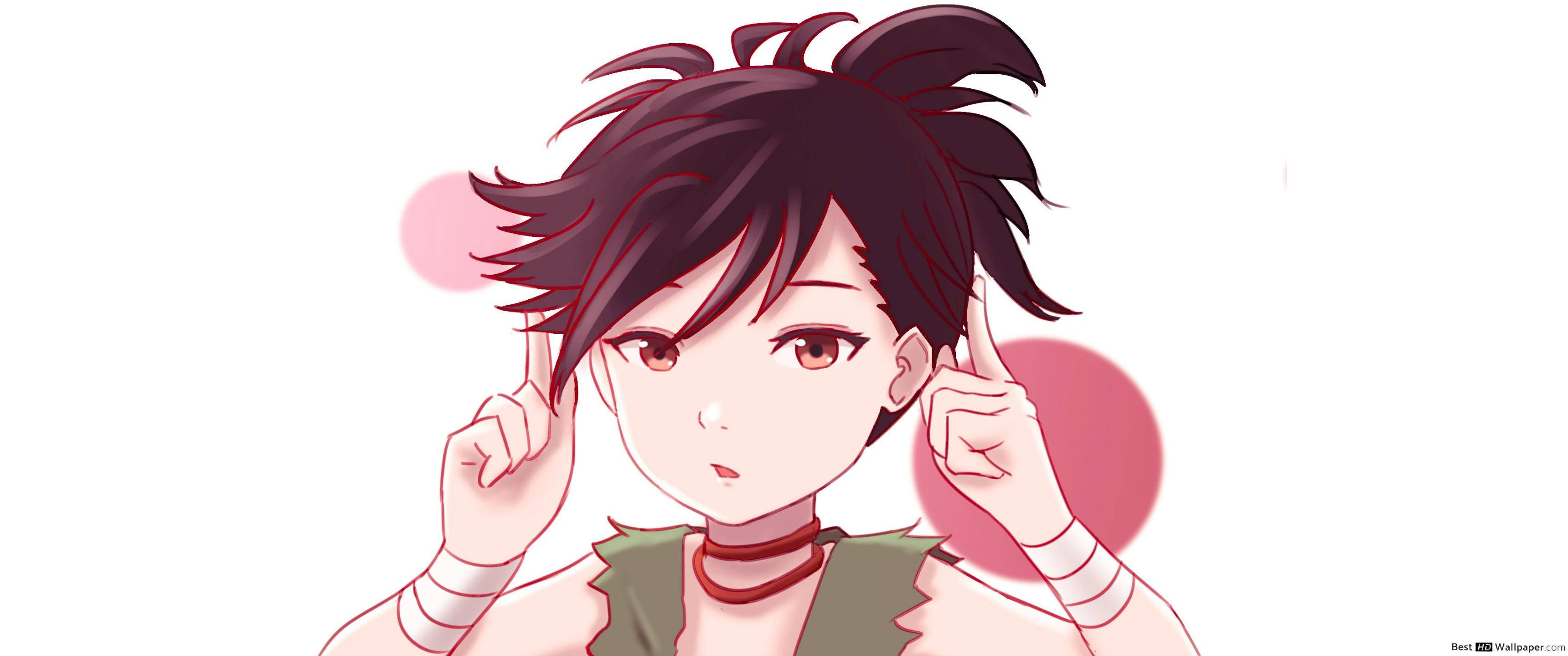 Dororo, anime girl, dark hair, 2K Desktop Wallpaper