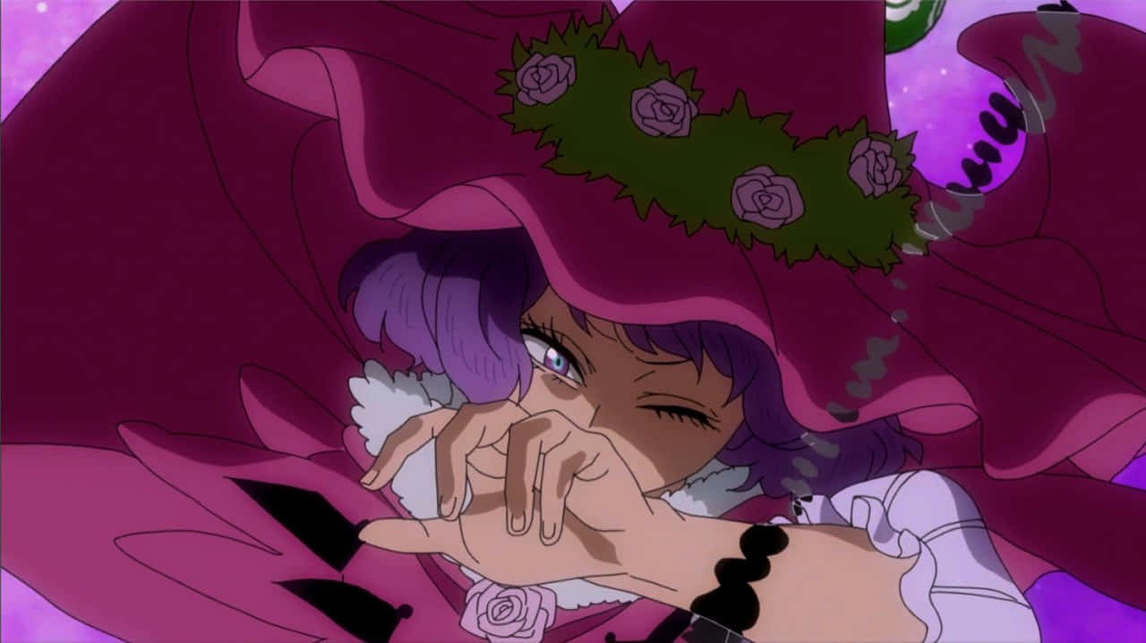 Dorothy Unsworth, purple-haired anime girl, magenta cloak, HD Desktop Wallpaper