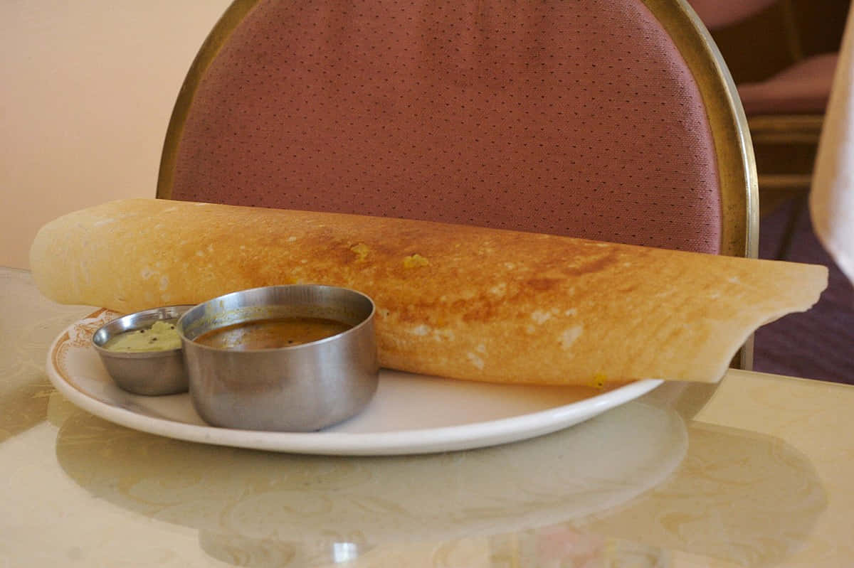 Crispy Dosa, Chutney, Sambar, SD Desktop Wallpaper