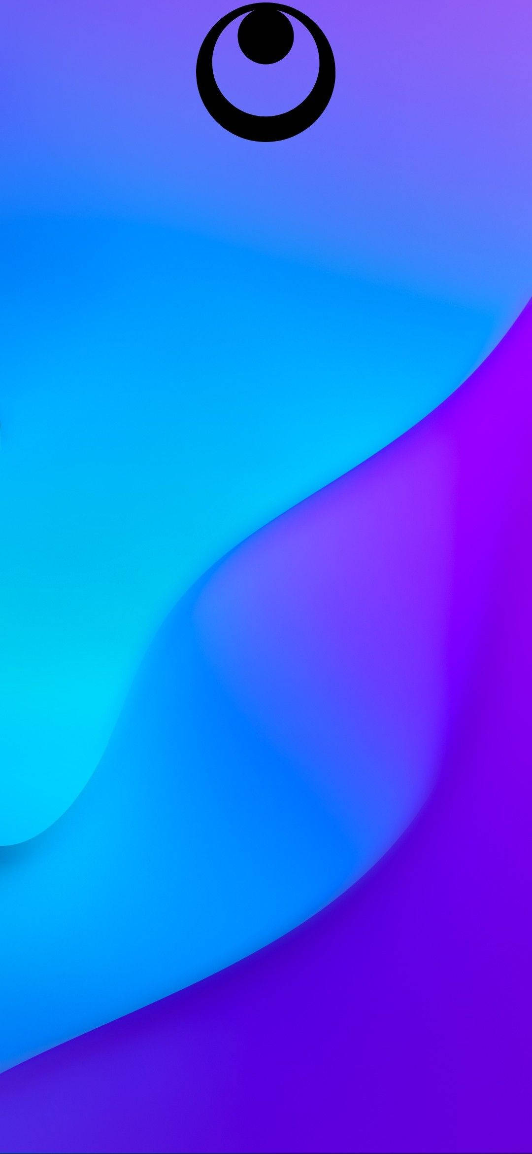 Dot Notch, purple-blue, abstract pattern, Full HD Phone Wallpaper