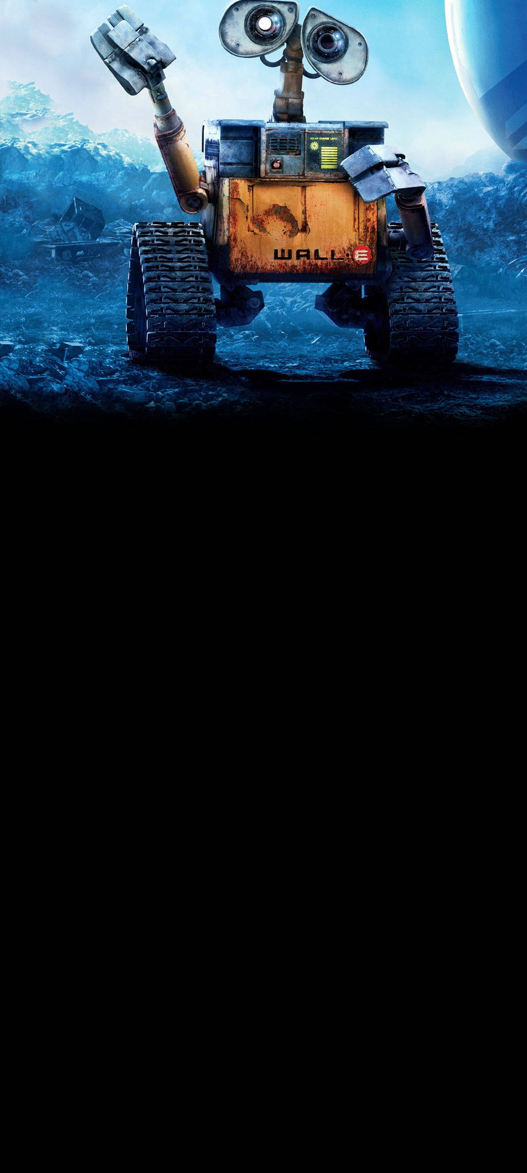 Wall-E, desolate blue planet, giant Earth, Full HD Phone Wallpaper