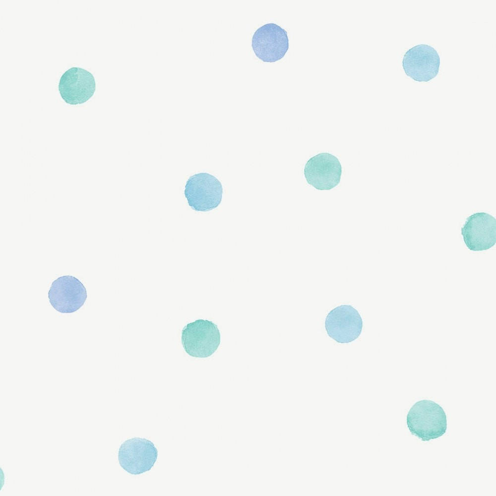 blue, green, polka dots, SD Desktop Wallpaper