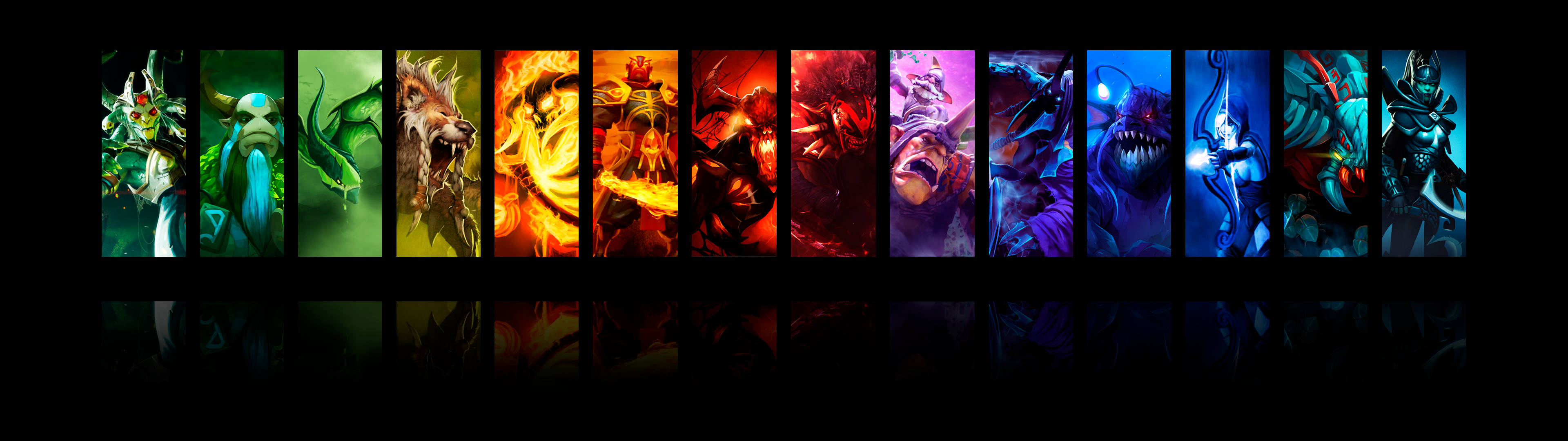 Dota 2, 4K, fantasy heroes, 4K Desktop Wallpaper