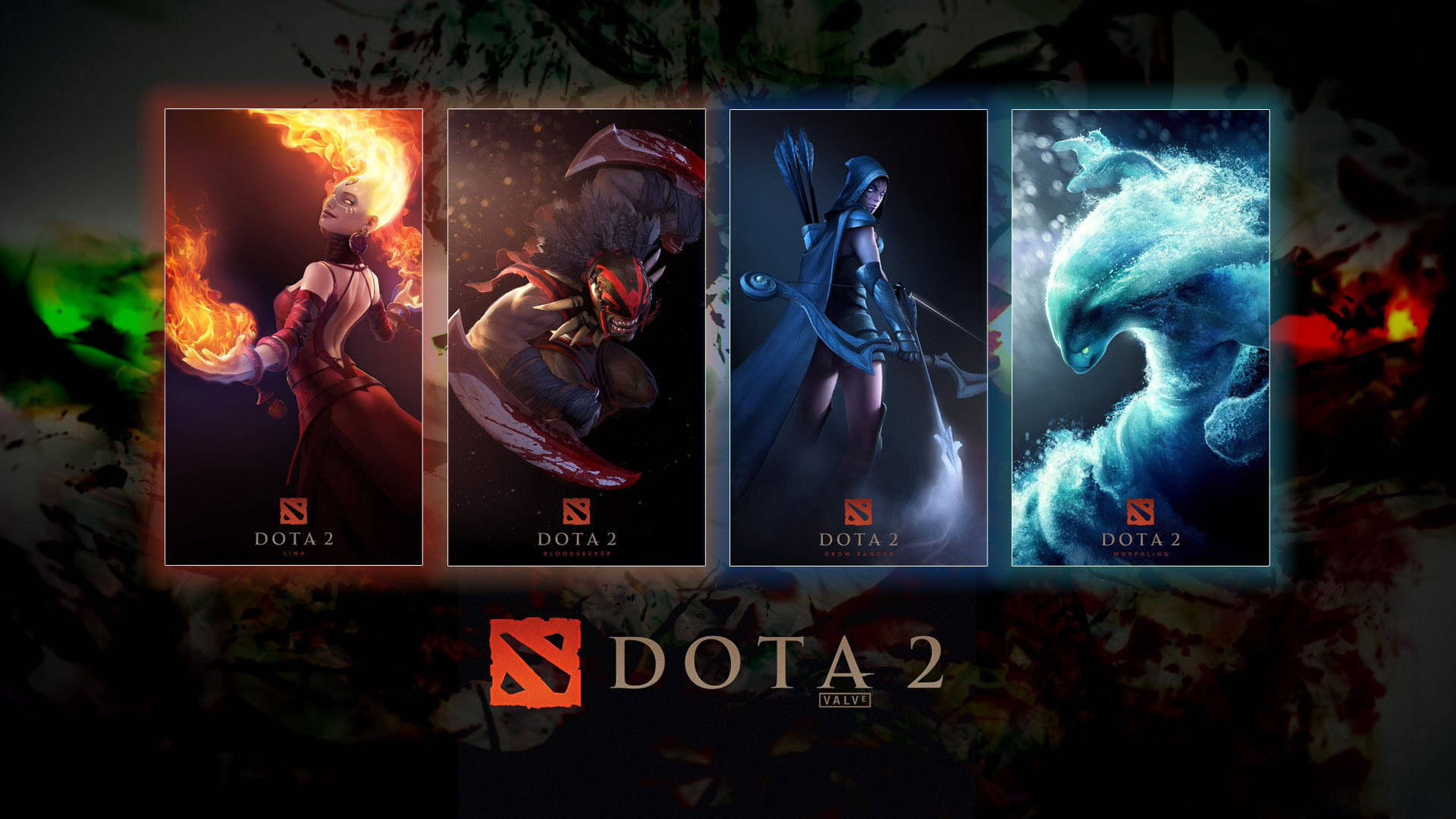 Dota 2, 4K, character selection tab, Full HD Desktop Wallpaper