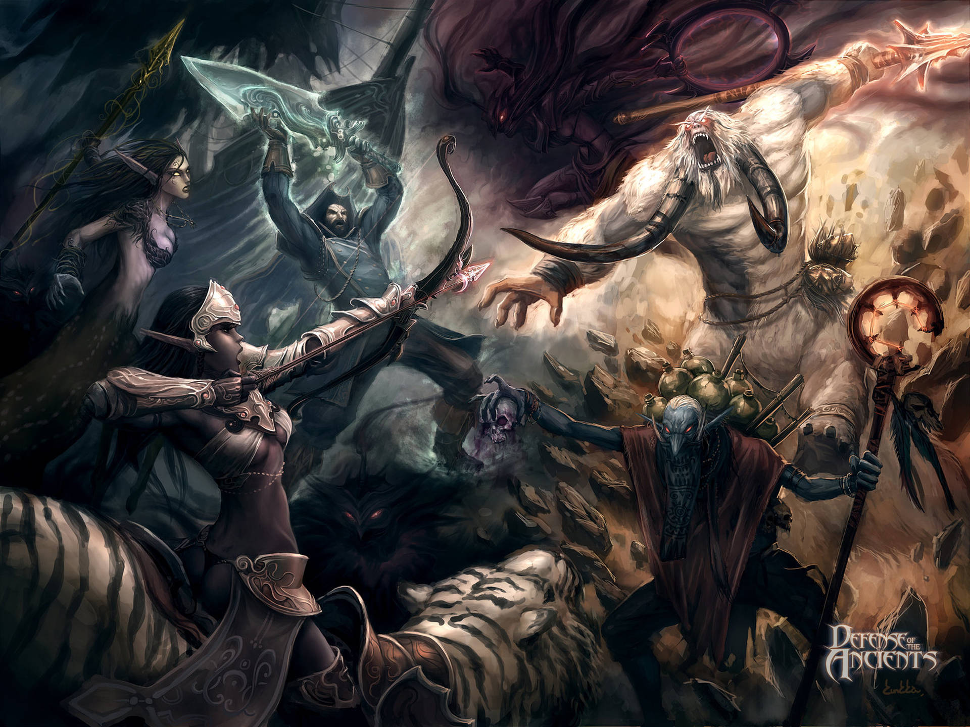 Dota 2, 4K, epic war, Full HD Desktop Wallpaper