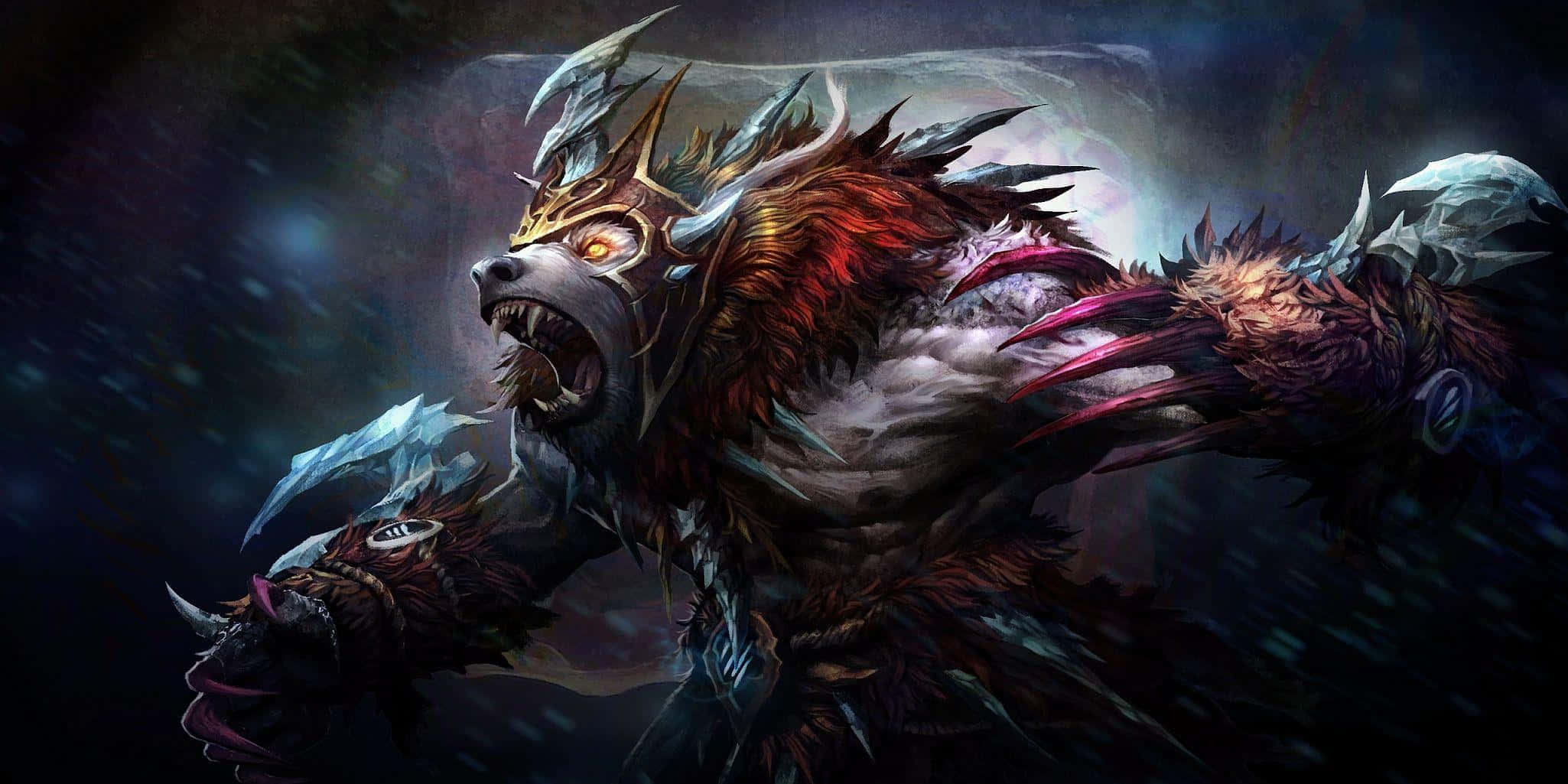 Dota 2 Heroes, demonic beast, glowing eyes, Full HD Desktop Wallpaper