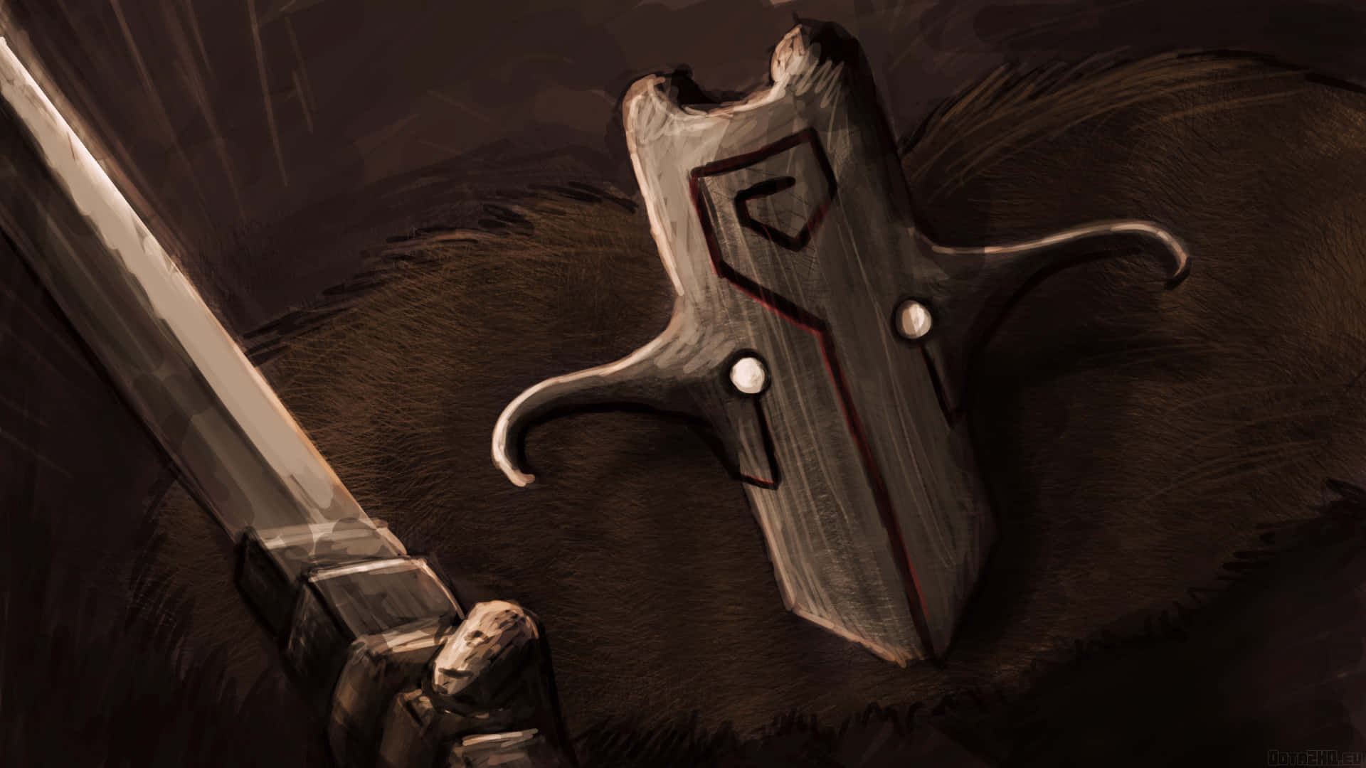 Dota 2 Juggernaut, sword, shield, Full HD Desktop Wallpaper