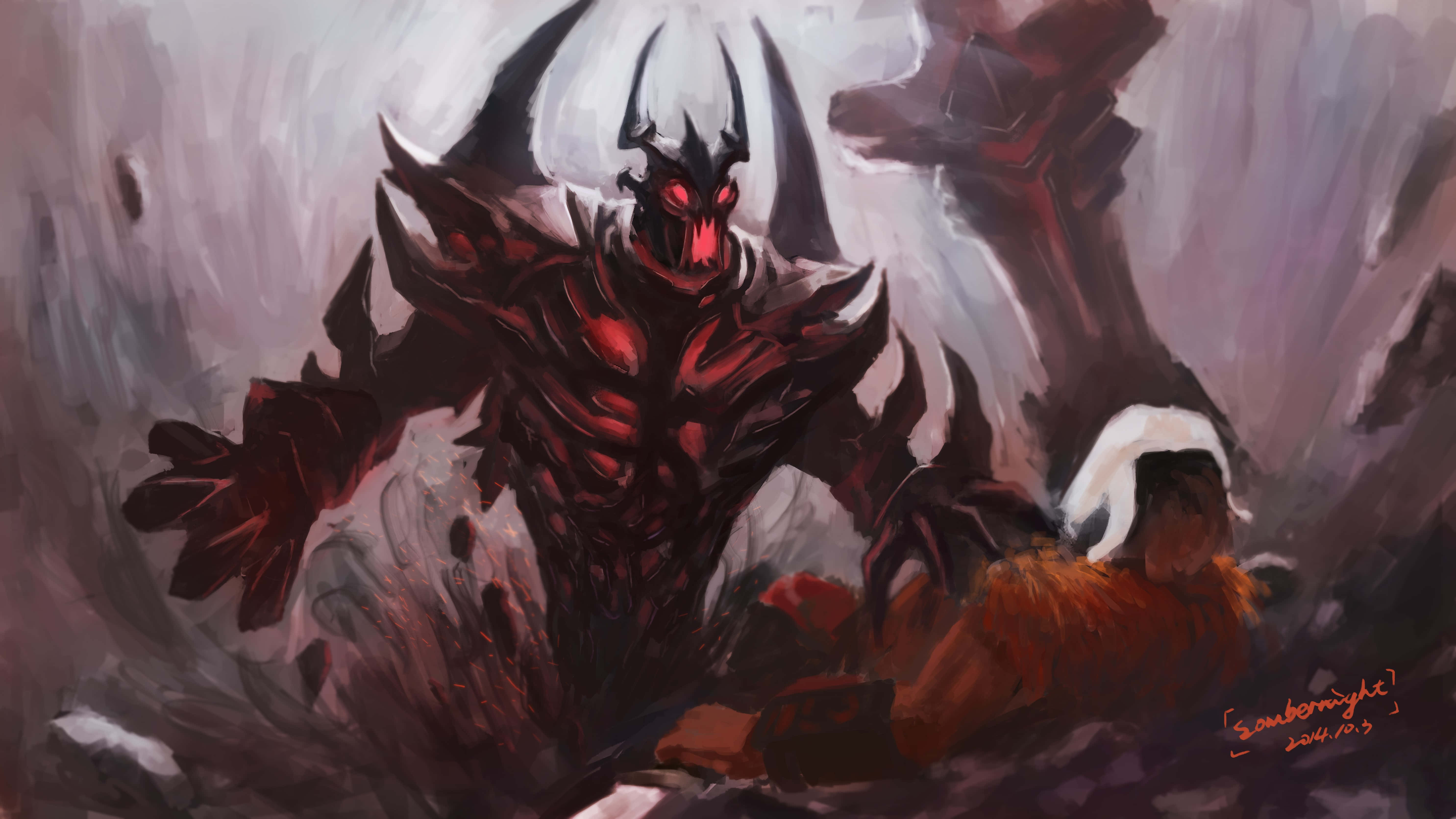 Dota 2, Juggernaut, red-eyed demon, 5K Desktop Wallpaper