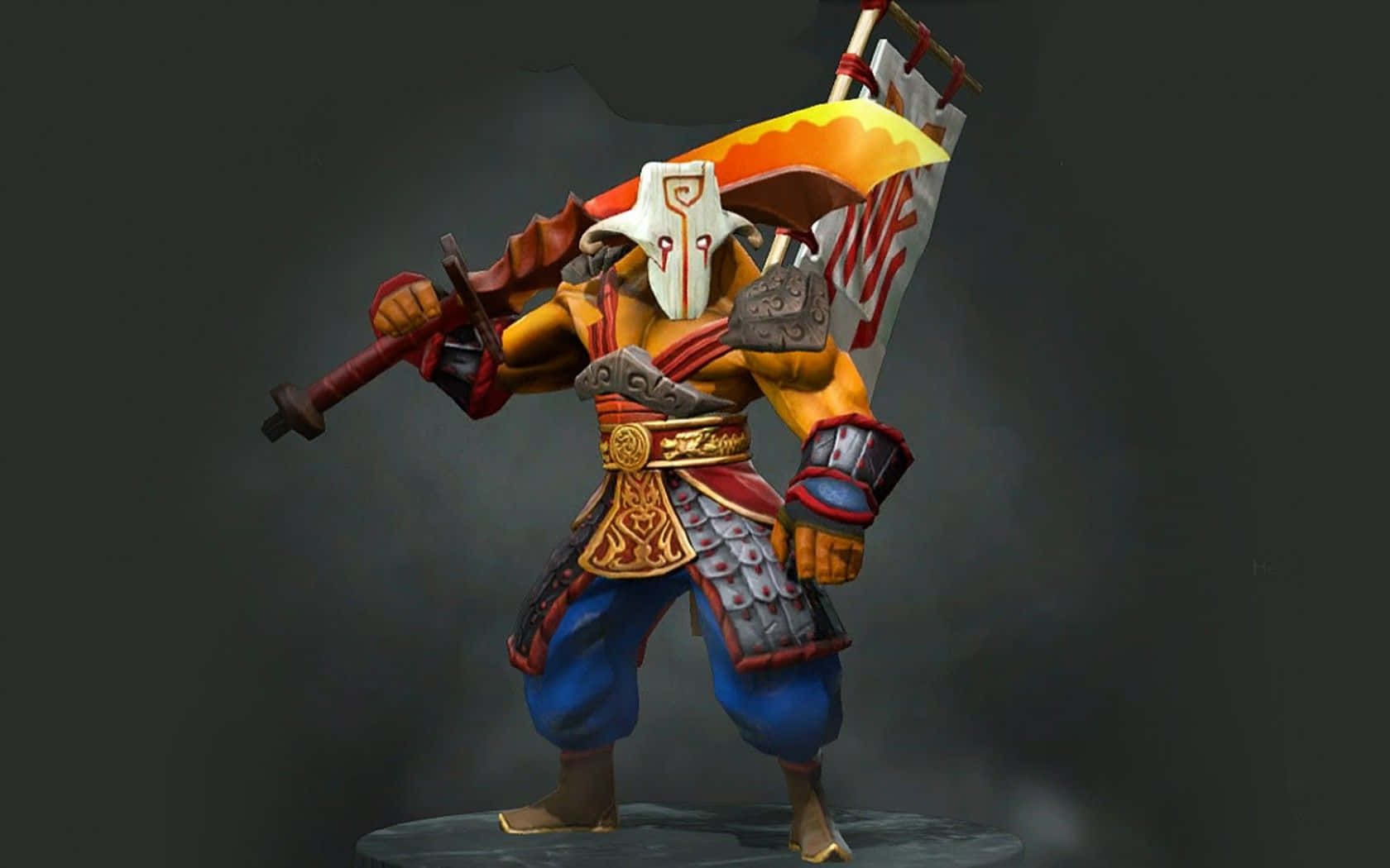Dota 2, Juggernaut, white mask, HD Desktop Wallpaper