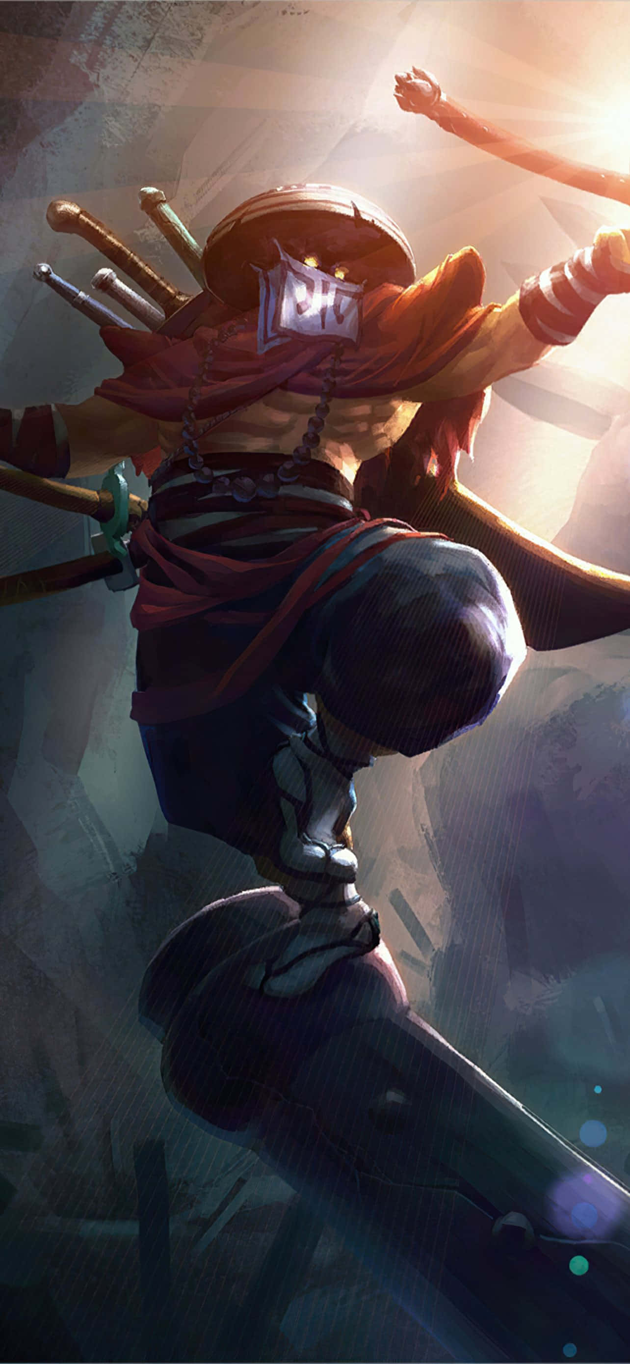 Dota 2 Juggernaut, ninja outfit, anime warrior, 2K Phone Wallpaper