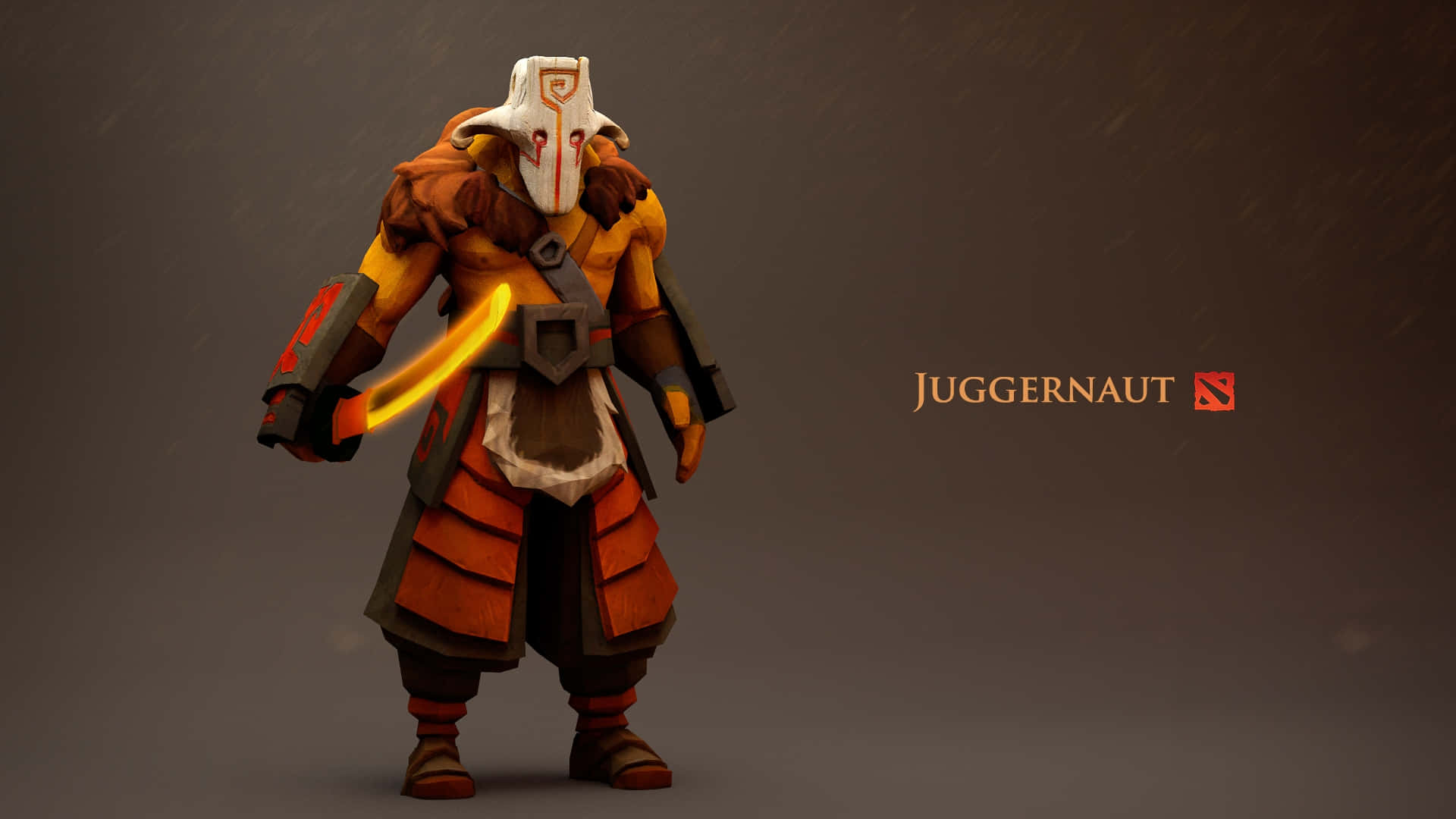 Dota 2, Juggernaut, orange armor, Full HD Desktop Wallpaper